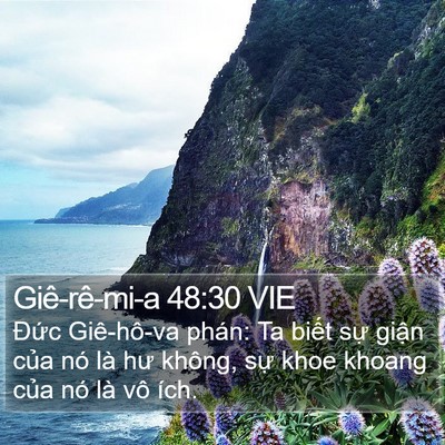Giê-rê-mi-a 48:30 VIE Bible Verse Image
