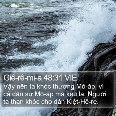 Giê-rê-mi-a 48:31 VIE Bible Verse Image