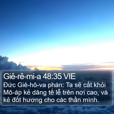 Giê-rê-mi-a 48:35 VIE Bible Verse Image