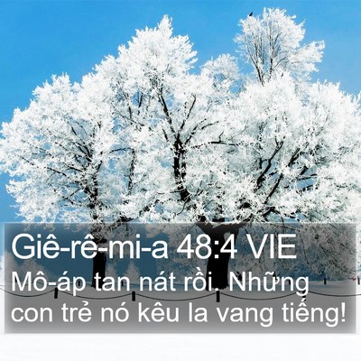 Giê-rê-mi-a 48:4 VIE Bible Verse Image