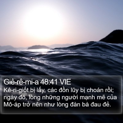 Giê-rê-mi-a 48:41 VIE Bible Verse Image