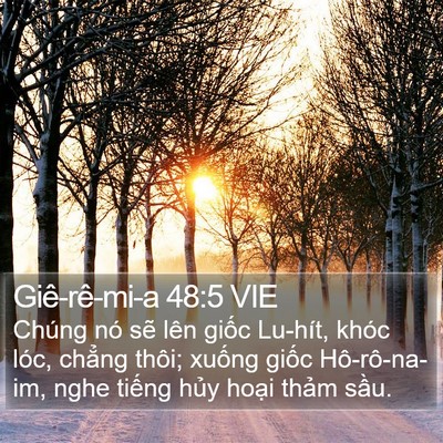 Giê-rê-mi-a 48:5 VIE Bible Verse Image