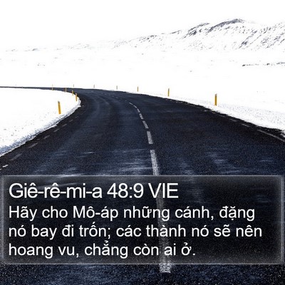 Giê-rê-mi-a 48:9 VIE Bible Verse Image