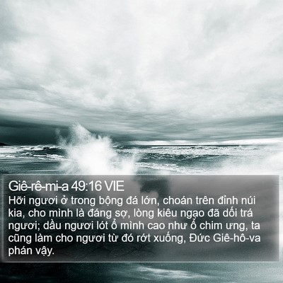 Giê-rê-mi-a 49:16 VIE Bible Verse Image