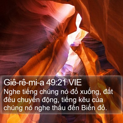 Giê-rê-mi-a 49:21 VIE Bible Verse Image