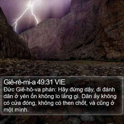 Giê-rê-mi-a 49:31 VIE Bible Verse Image