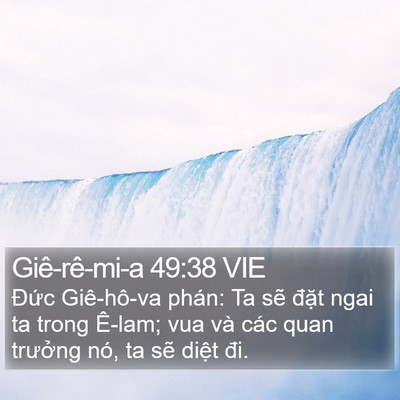 Giê-rê-mi-a 49:38 VIE Bible Verse Image