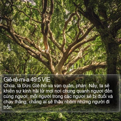 Giê-rê-mi-a 49:5 VIE Bible Verse Image