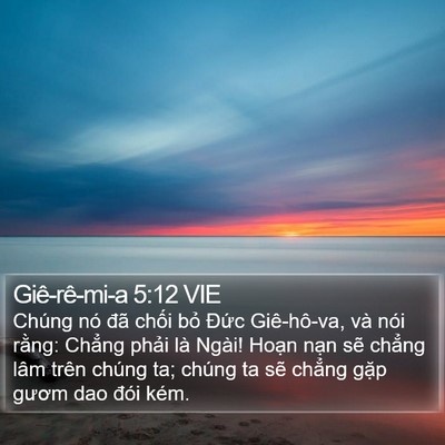 Giê-rê-mi-a 5:12 VIE Bible Verse Image