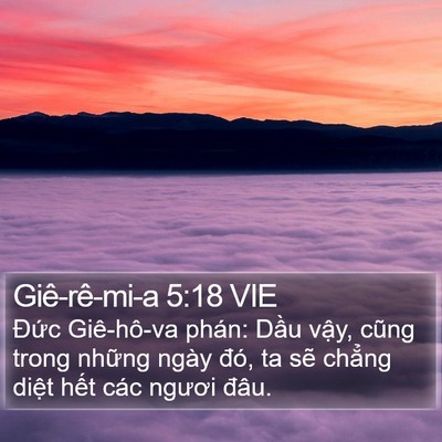 Giê-rê-mi-a 5:18 VIE Bible Verse Image