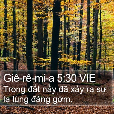 Giê-rê-mi-a 5:30 VIE Bible Verse Image