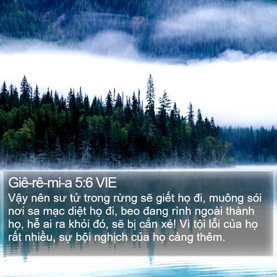 Giê-rê-mi-a 5:6 VIE Bible Verse Image