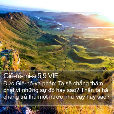 Giê-rê-mi-a 5:9 VIE Bible Verse Image