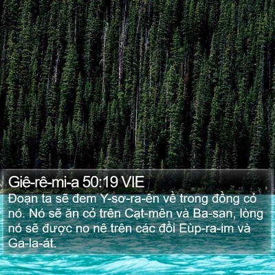 Giê-rê-mi-a 50:19 VIE Bible Verse Image