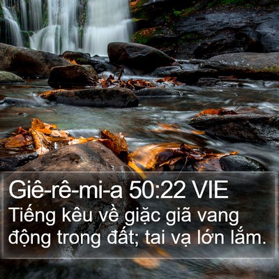 Giê-rê-mi-a 50:22 VIE Bible Verse Image