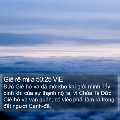 Giê-rê-mi-a 50:25 VIE Bible Verse Image