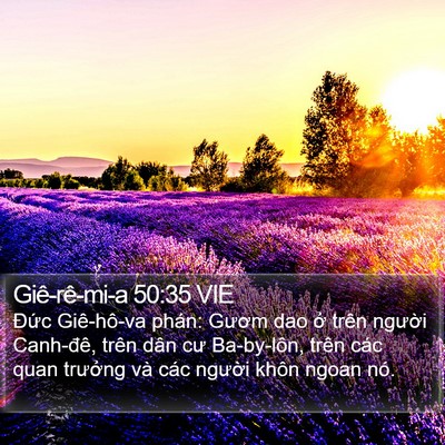Giê-rê-mi-a 50:35 VIE Bible Verse Image