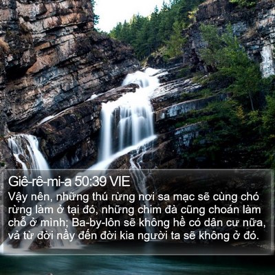 Giê-rê-mi-a 50:39 VIE Bible Verse Image
