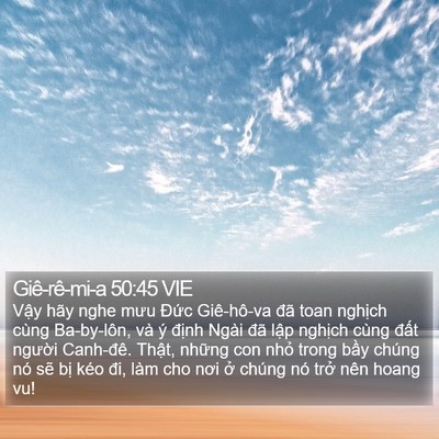 Giê-rê-mi-a 50:45 VIE Bible Verse Image