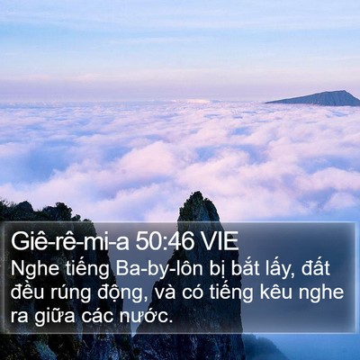 Giê-rê-mi-a 50:46 VIE Bible Verse Image