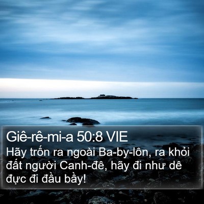 Giê-rê-mi-a 50:8 VIE Bible Verse Image