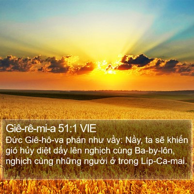 Giê-rê-mi-a 51:1 VIE Bible Verse Image