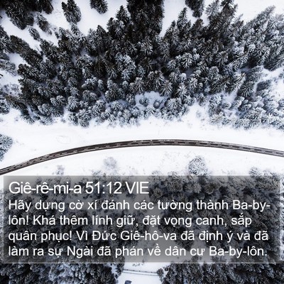 Giê-rê-mi-a 51:12 VIE Bible Verse Image