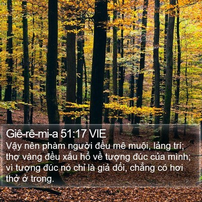 Giê-rê-mi-a 51:17 VIE Bible Verse Image