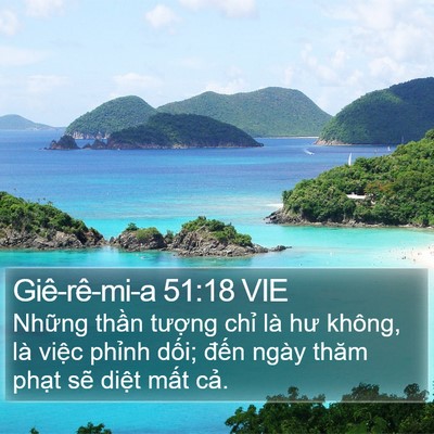 Giê-rê-mi-a 51:18 VIE Bible Verse Image