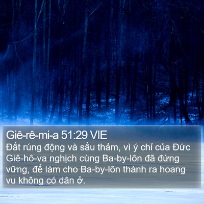 Giê-rê-mi-a 51:29 VIE Bible Verse Image