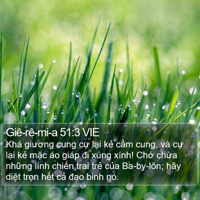 Giê-rê-mi-a 51:3 VIE Bible Verse Image
