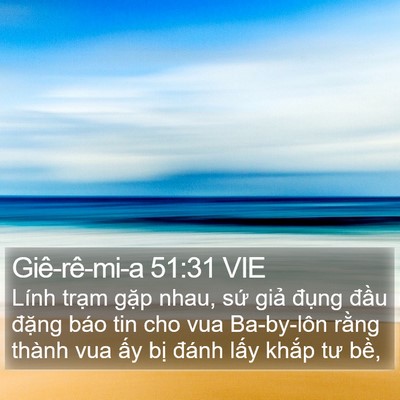 Giê-rê-mi-a 51:31 VIE Bible Verse Image