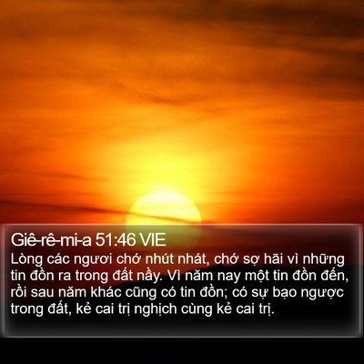 Giê-rê-mi-a 51:46 VIE Bible Verse Image