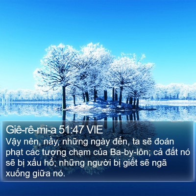 Giê-rê-mi-a 51:47 VIE Bible Verse Image