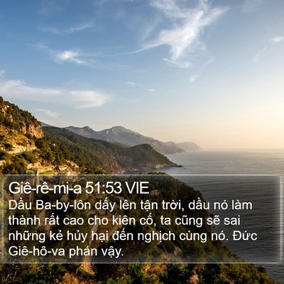 Giê-rê-mi-a 51:53 VIE Bible Verse Image