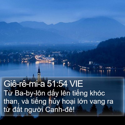 Giê-rê-mi-a 51:54 VIE Bible Verse Image