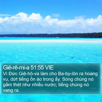 Giê-rê-mi-a 51:55 VIE Bible Verse Image
