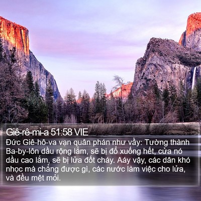 Giê-rê-mi-a 51:58 VIE Bible Verse Image