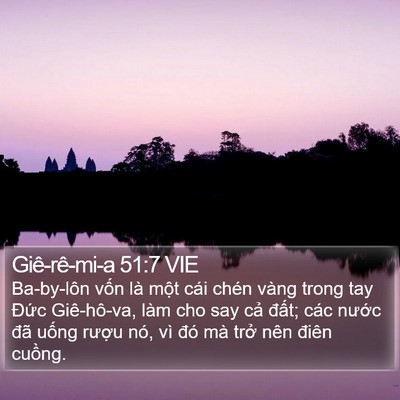 Giê-rê-mi-a 51:7 VIE Bible Verse Image