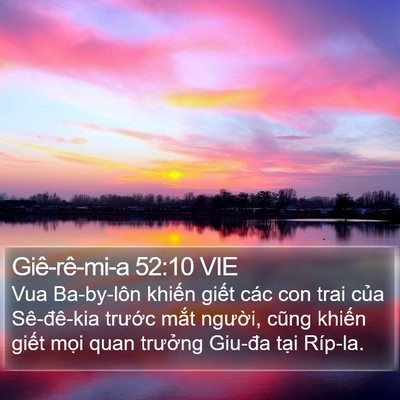 Giê-rê-mi-a 52:10 VIE Bible Verse Image