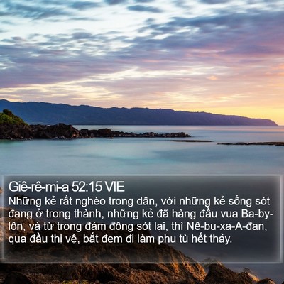 Giê-rê-mi-a 52:15 VIE Bible Verse Image