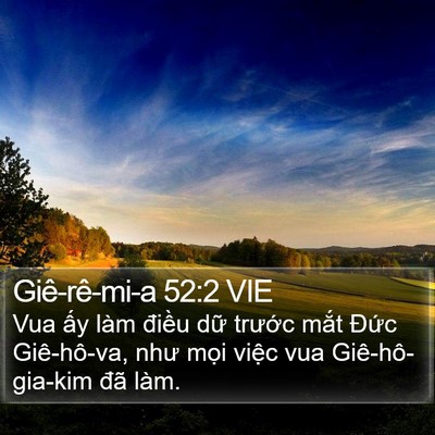Giê-rê-mi-a 52:2 VIE Bible Verse Image