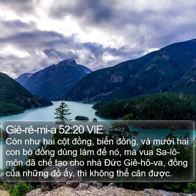 Giê-rê-mi-a 52:20 VIE Bible Verse Image