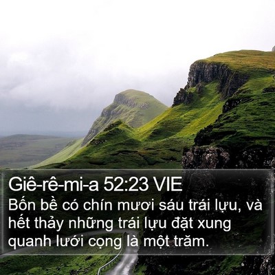 Giê-rê-mi-a 52:23 VIE Bible Verse Image