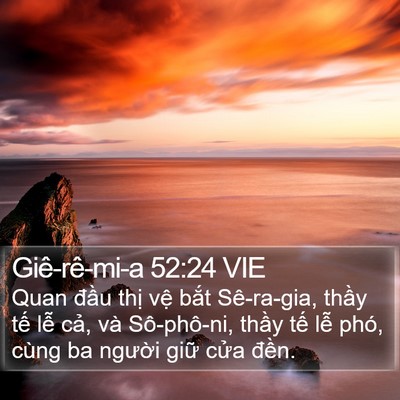 Giê-rê-mi-a 52:24 VIE Bible Verse Image