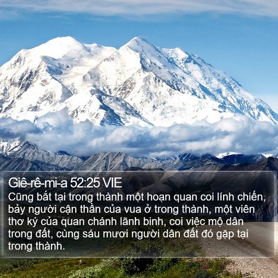 Giê-rê-mi-a 52:25 VIE Bible Verse Image