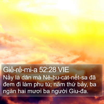 Giê-rê-mi-a 52:28 VIE Bible Verse Image