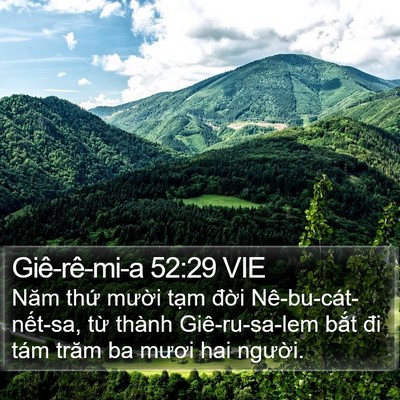 Giê-rê-mi-a 52:29 VIE Bible Verse Image