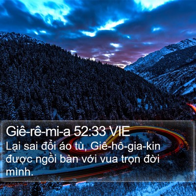 Giê-rê-mi-a 52:33 VIE Bible Verse Image