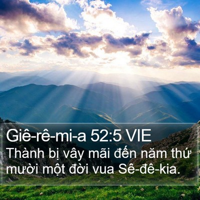 Giê-rê-mi-a 52:5 VIE Bible Verse Image
